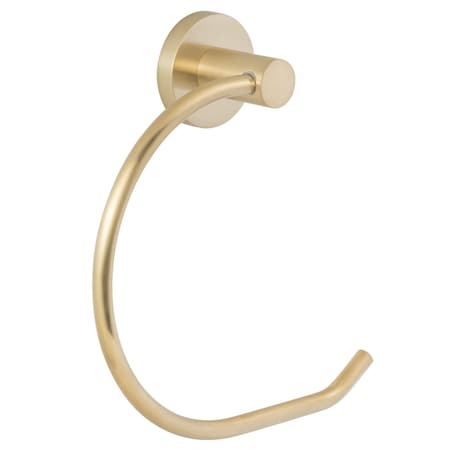 Sure-Loc Hardware Sure-Loc Hardware Lugano Solid Brass Towel Ring, Satin Brass LG-TR2SB SB
